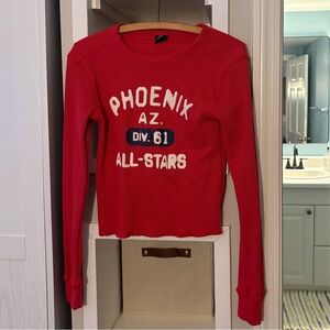 Urban Outfitters Vibrant Red Knit Top